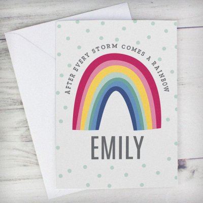 (image for) Personalised Rainbow Card