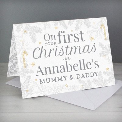 (image for) Personalised 'On Your First Christmas As' Card