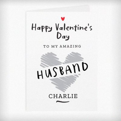 (image for) Personalised Happy Valentine's Day Card