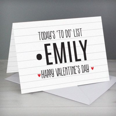 (image for) Personalised Naughty 'To Do' List Card