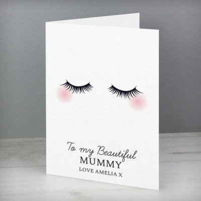 (image for) Personalised Eyelashes Card