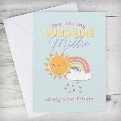 (image for) Personalised You Are My Sunshine Card