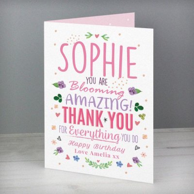 (image for) Personalised You Are Blooming Amazing Card