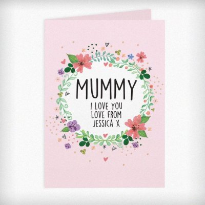 (image for) Personalised Floral Card