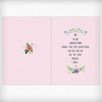 (image for) Personalised Floral Card