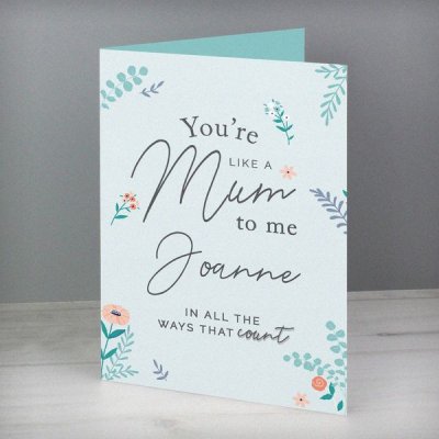 (image for) Personalised You're Like A Mum To Me Card
