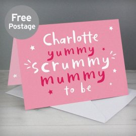 (image for) Personalised Yummy Scrummy Mummy To Be Card