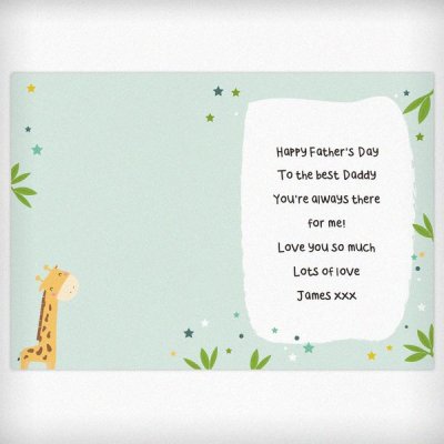 (image for) Personalised Look Up To You Giraffe Card