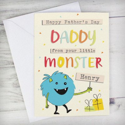(image for) Personalised Little Monster Card
