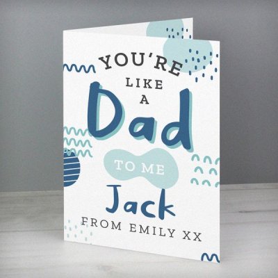 (image for) Personalised Like A Dad To Me Card