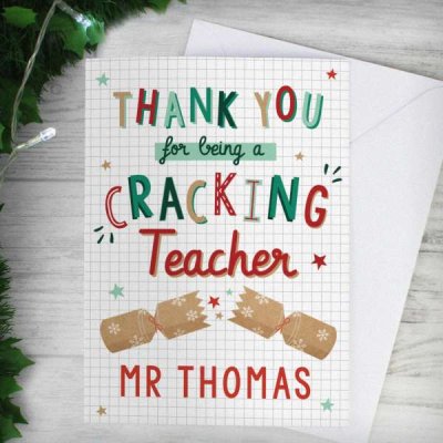 (image for) Personalised Cracking Teacher Card