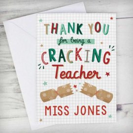 (image for) Personalised Cracking Teacher Card