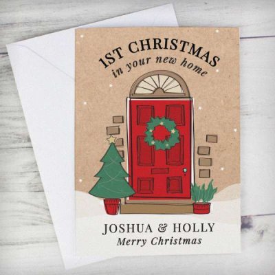 (image for) Personalised 1st Christmas In Your New Home Card