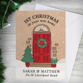 (image for) Personalised 1st Christmas In Your New Home Card
