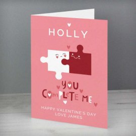 (image for) Personalised You Complete Me Card