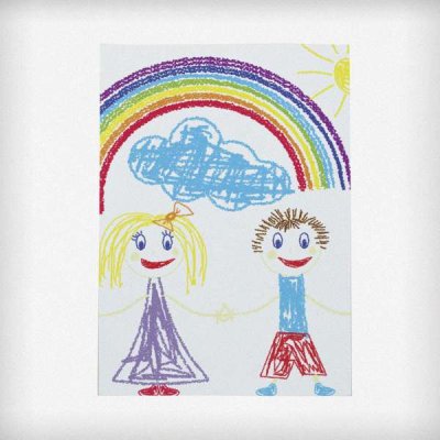 (image for) Personalised Childrens Drawing Photo Upload Card