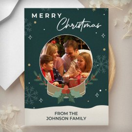 (image for) Personalised Photo Upload Christmas Card