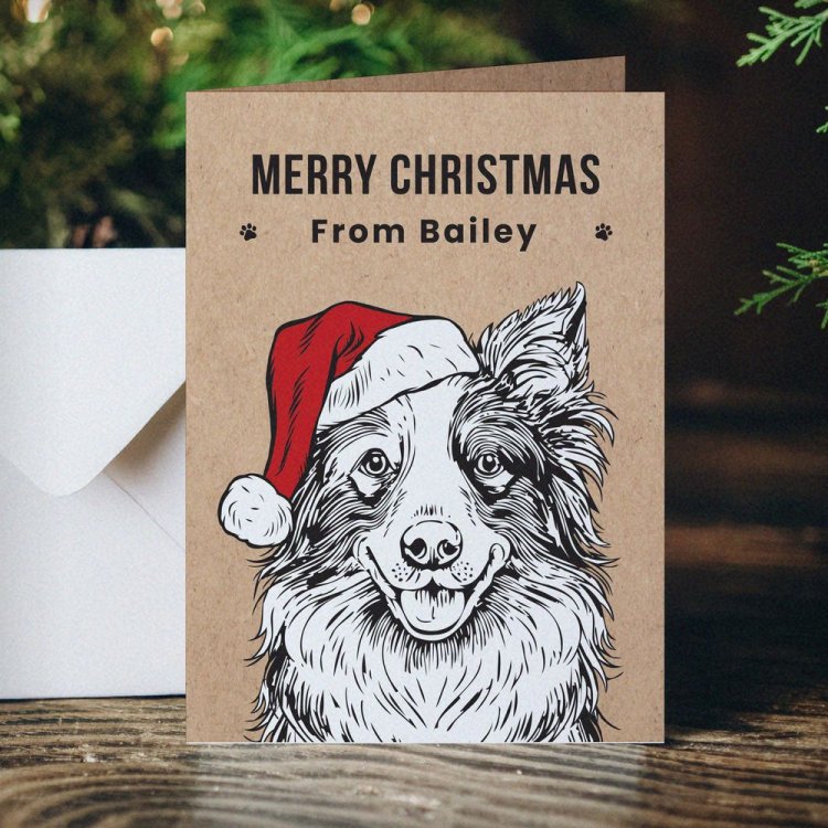 Modal Additional Images for Personalised Dog Breed Christmas Card