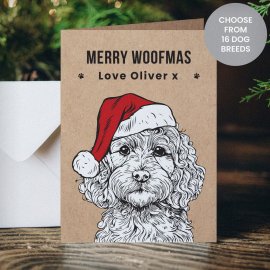 (image for) Personalised Dog Breed Christmas Card