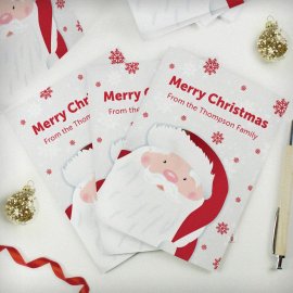(image for) Personalised Pack of 10 Christmas Cards - Santa