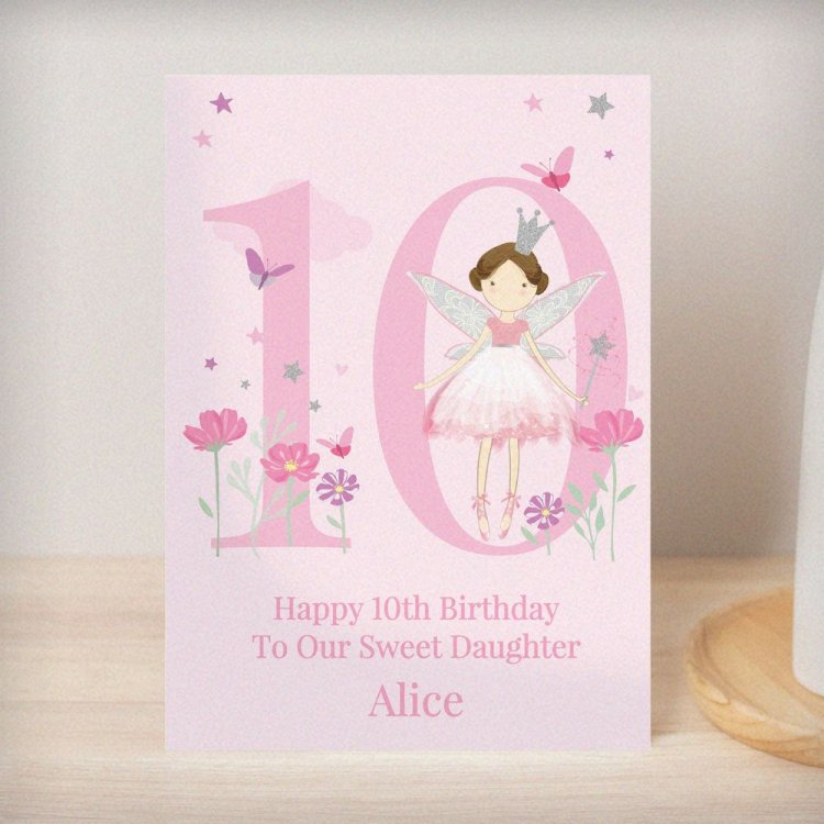 Modal Additional Images for Personalised Fairy Princess Birthday Card