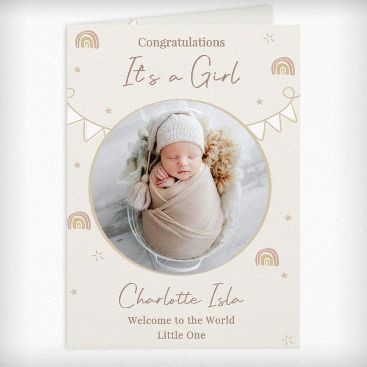 Modal Additional Images for Personalised Photo Upload New Baby Card
