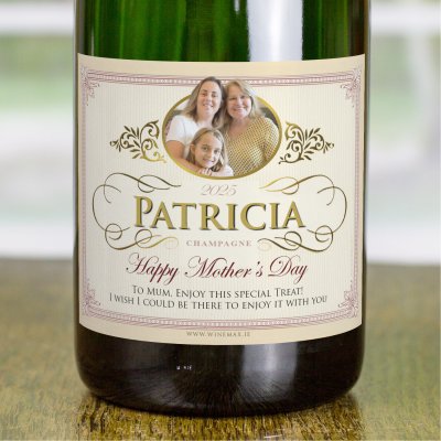 (image for) Personalised Mothers Day Champagne Gift