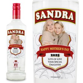 (image for) Mothers Day Smirnoff Personalised Vodka Photo Gift 70cl