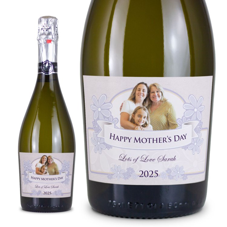 (image for) Mothers Day Gift Personalised Prosecco 70cl - Click Image to Close
