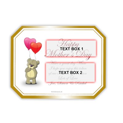 (image for) Gold Love Bear Personalised Mothers Day Present
