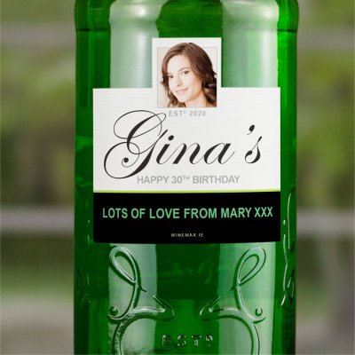 (image for) Her Christmas Gift Gordons Personalised Gin Bottle 70cl