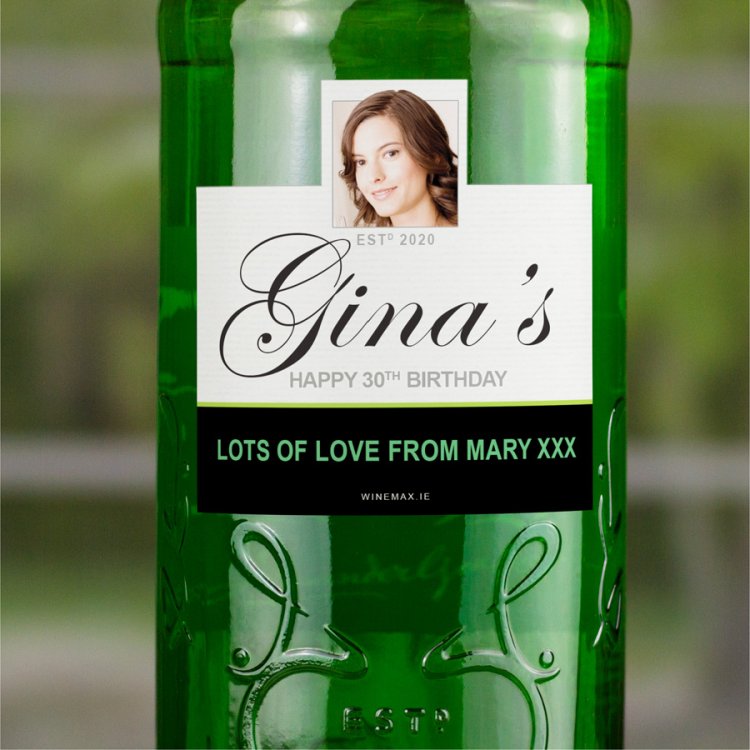 (image for) Her Christmas Gift Gordons Personalised Gin Bottle 70cl - Click Image to Close