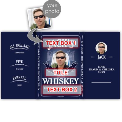 (image for) Dublin GAA Gift JDesign Personalised Whiskey & Engraved Box