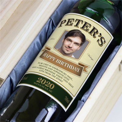 (image for) 70th Birthday Gift Irish Personalised Whiskey 70cl
