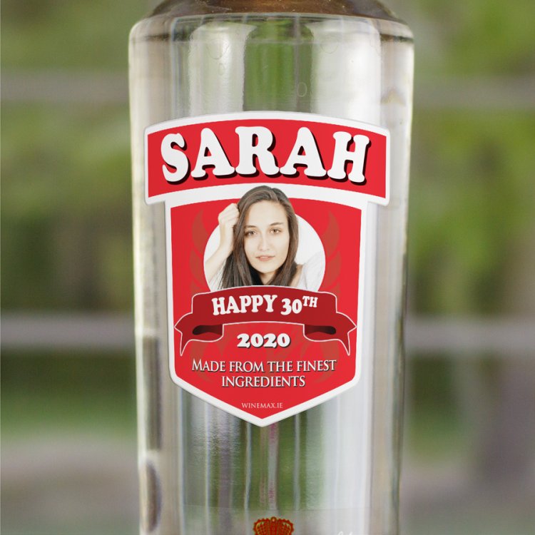 (image for) Christmas Personalised Smirnoff Vodka Bottle 70cl - Click Image to Close
