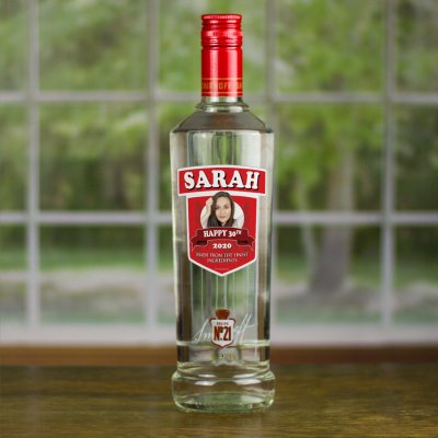 (image for) Personalised 30th Birthday Gift Smirnoff Vodka Bottle 70cl
