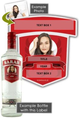(image for) Personalised 21st Birthday Gift Smirnoff Vodka Bottle 70cl