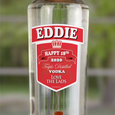 (image for) Smirnoff Vodka Personalised Bottle Gift Age 70cl