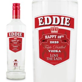 (image for) Smirnoff Vodka Personalised Bottle Gift Age 70cl