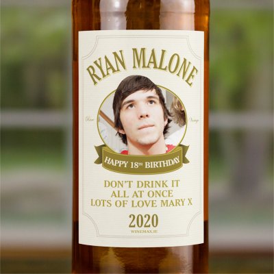(image for) 18th Birthday Present Personalised Whiskey