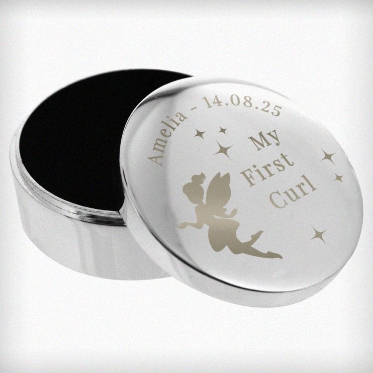 Modal Additional Images for Personalised Fairy Princess First Curl Trinket Box