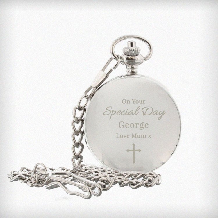 Modal Additional Images for Personalised Religious Pocket Watch