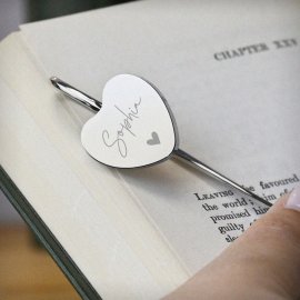 (image for) Personalised Engraved Heart Bookmark