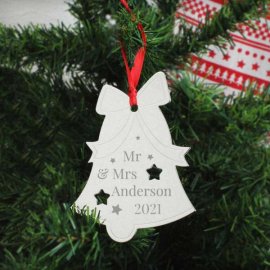 (image for) Personalised Mr & Mrs Bell Tree Decoration