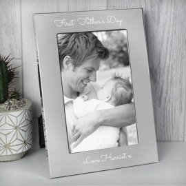 (image for) Personalised Free Text 7 x 5 Silver Photo Frame