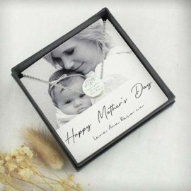(image for) Personalised Photo Upload Necklace and Box