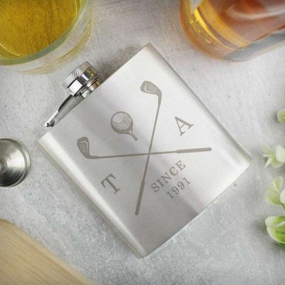 (image for) Personalised Golf Hip Flask