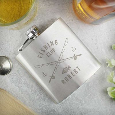 (image for) Personalised Fishing Hip Flask