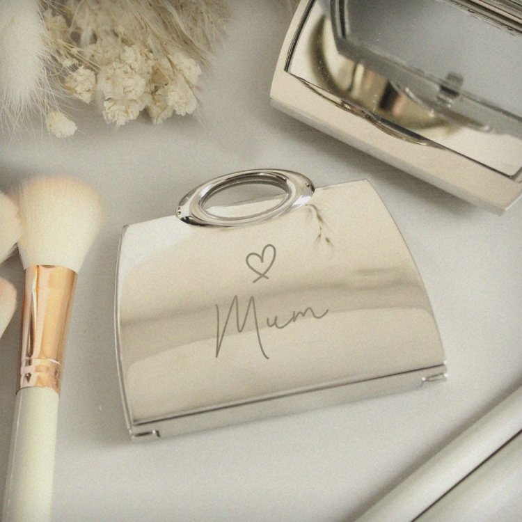 Modal Additional Images for Personalised Name Handbag Compact Mirror