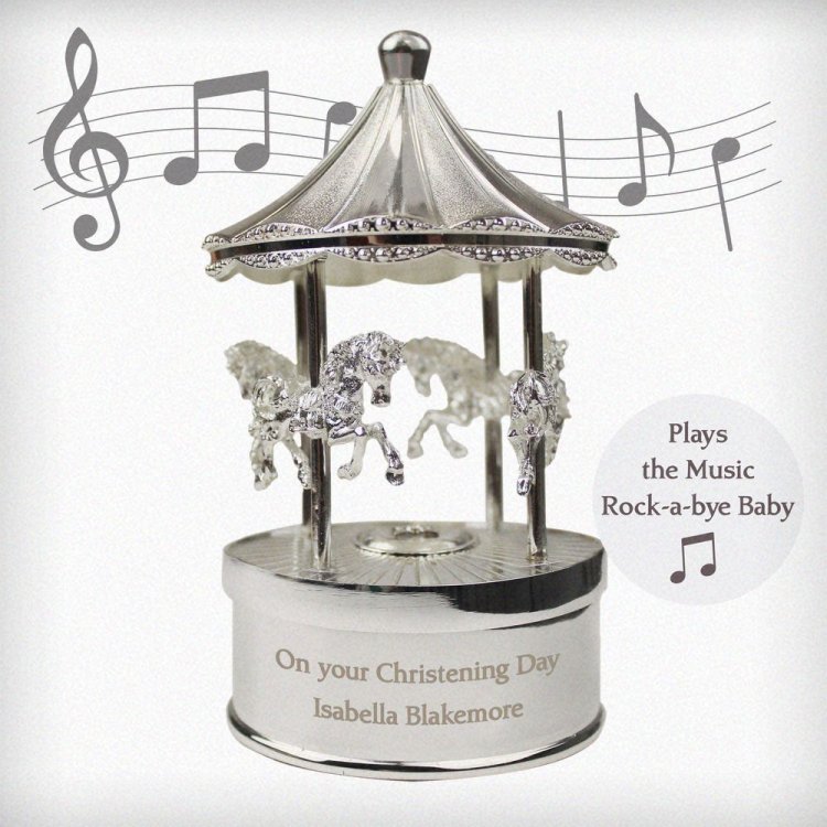 Modal Additional Images for Personalised Musical Carousel Ornament